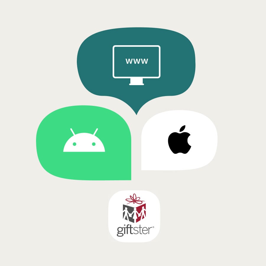 Giftster for Android, iOS and on the web.