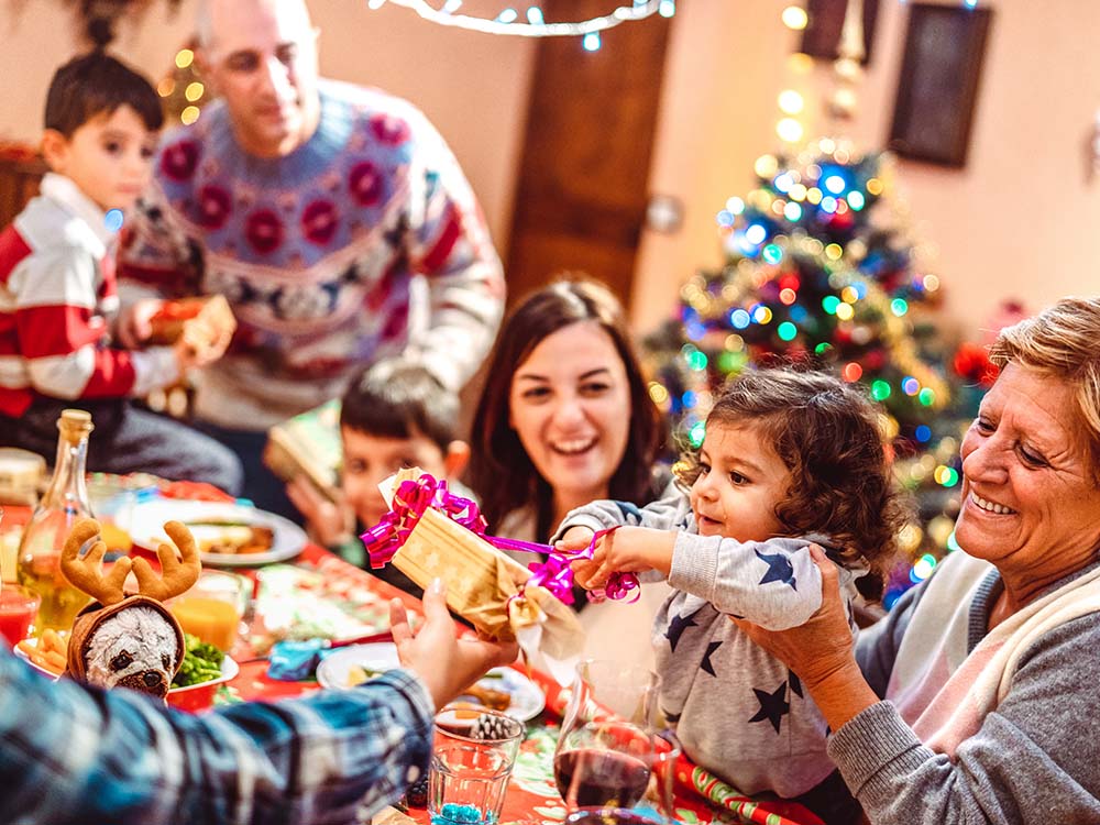 Navigating the holidays with family.